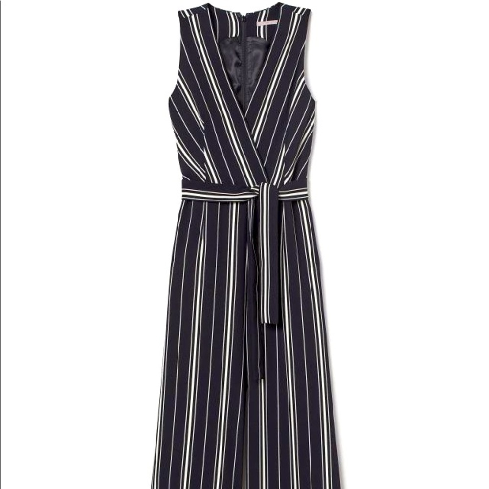 H&M striped jumpsuit